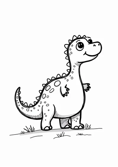 Babydino, Ausmalbild zum kostenlosen Ausdrucken